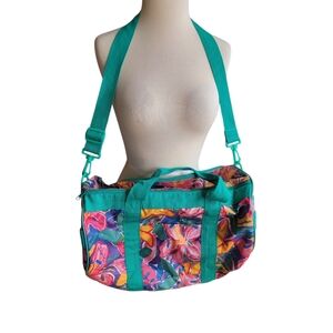 Vintage Ken Done Vinyl Colorful Duffle bag